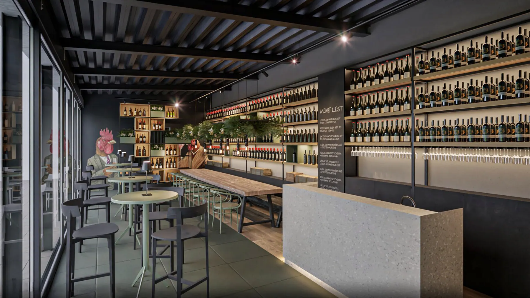 Modra Winery, render, 1