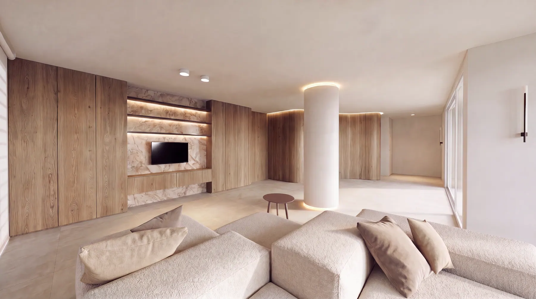 Villa B, interni, 2